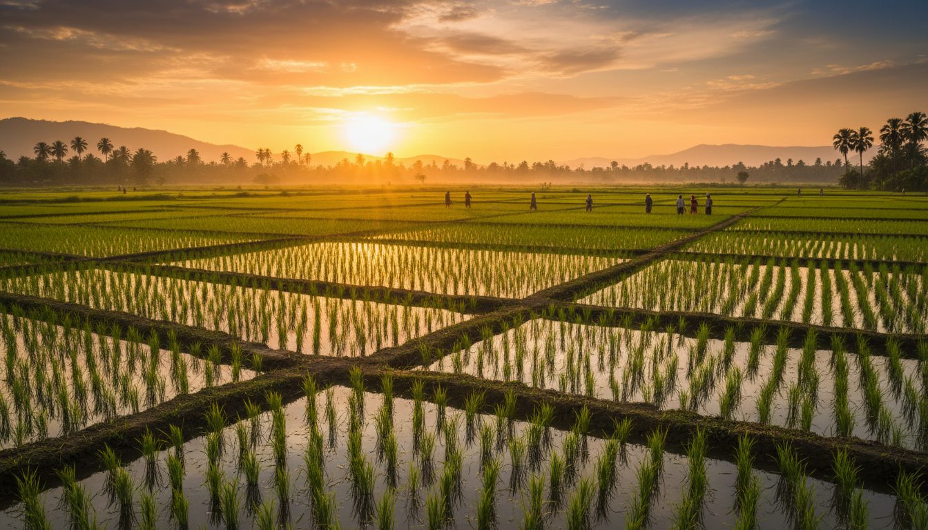 Rice fields in Africa